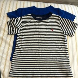 Ralph Lauren toddler boys tops royal blue size 3t, stripped size 2T